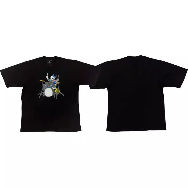 Black Skull Duck Graphic Tee