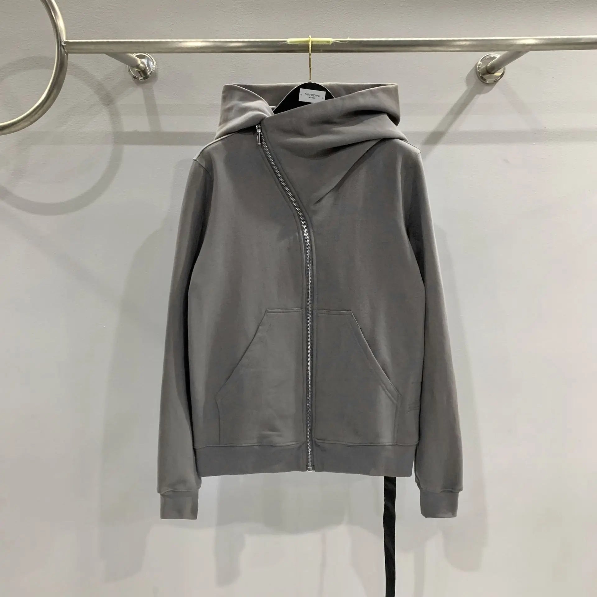 Beige Wizard Graphic Zip Hoodie