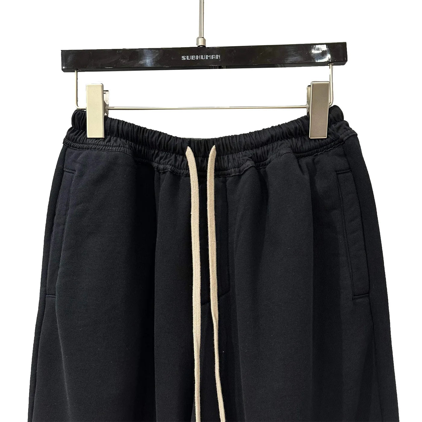 Black Tactical Bold Motif Cargo Pants
