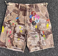 Brown Patch Desert Woodland Cargo Shorts