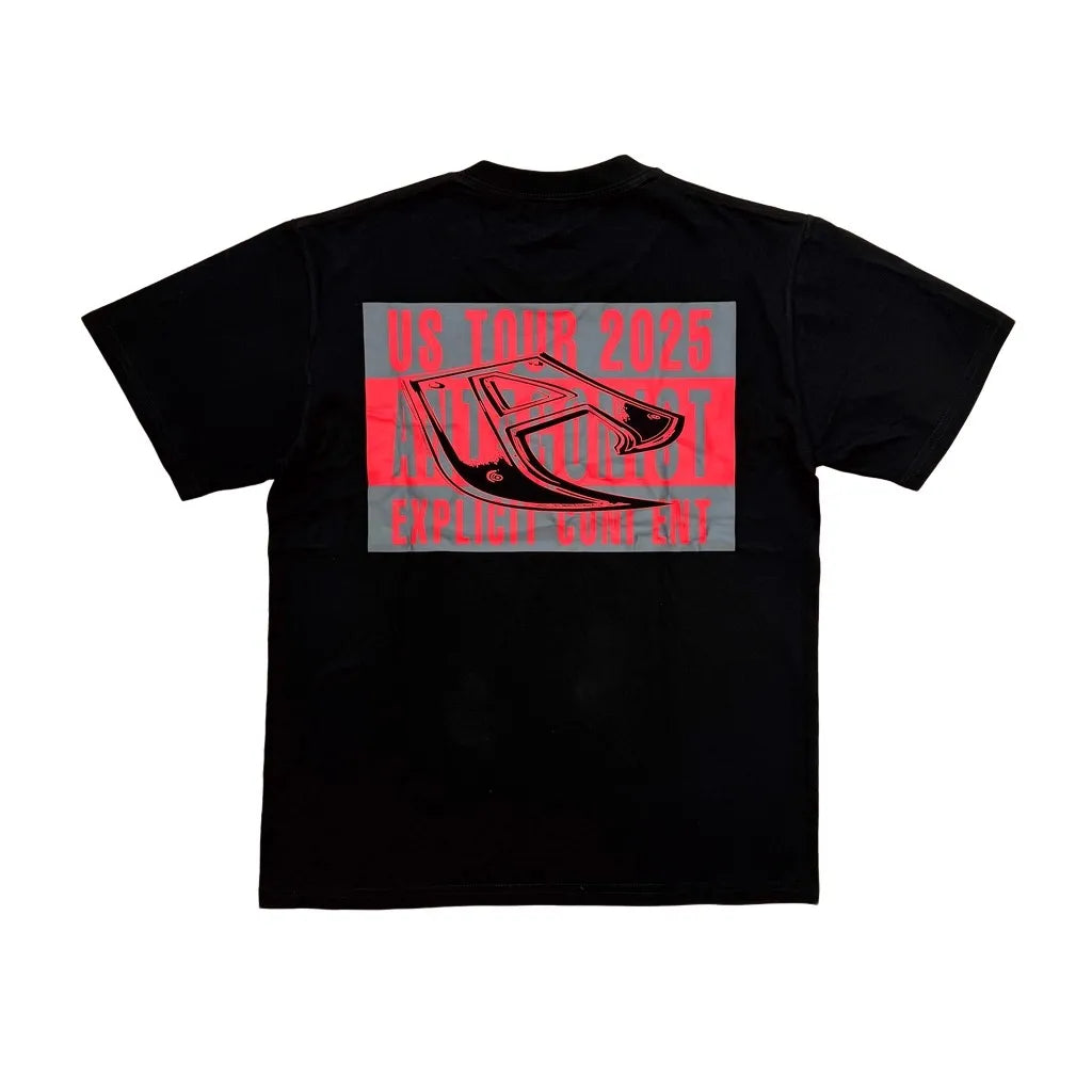 Red Bold Print Graphic Tee