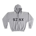 Beige Sznx China Graphic Zip Hoodie