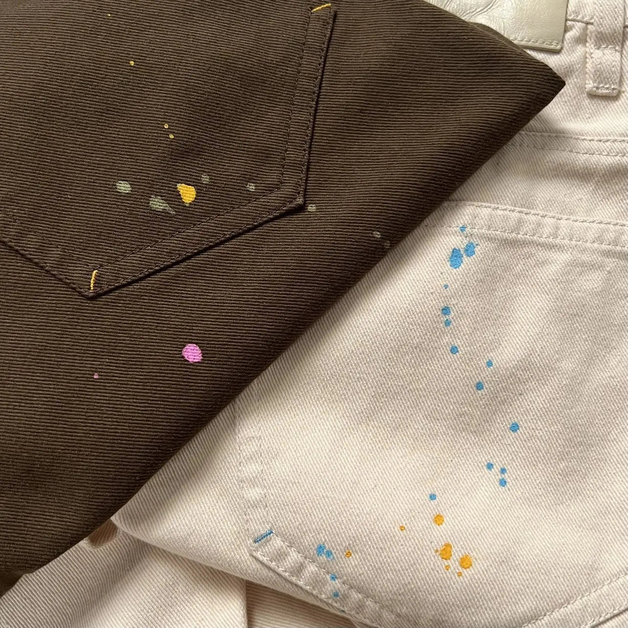 Charcoal Twisted Waist Ink Cargo Pants