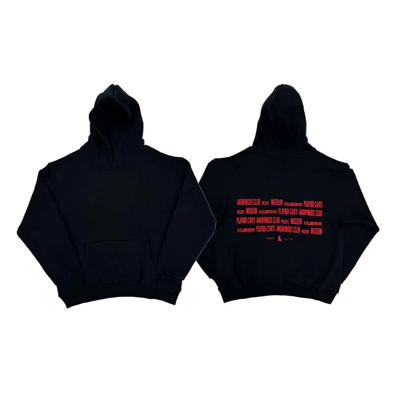 Red Anonymous Graphic Hoodie