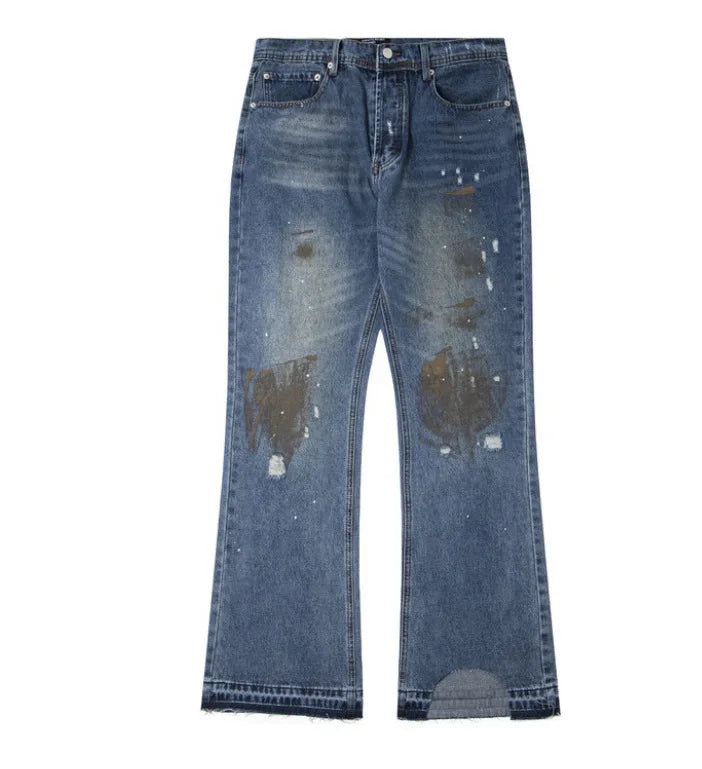 Gray Eyes Ink Straight-Leg Jeans