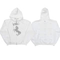 Black Hot Color Graphic Zip Hoodie