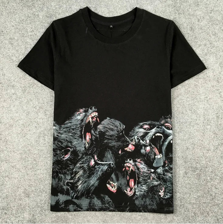 White Punk Dog Being Graphic Tee