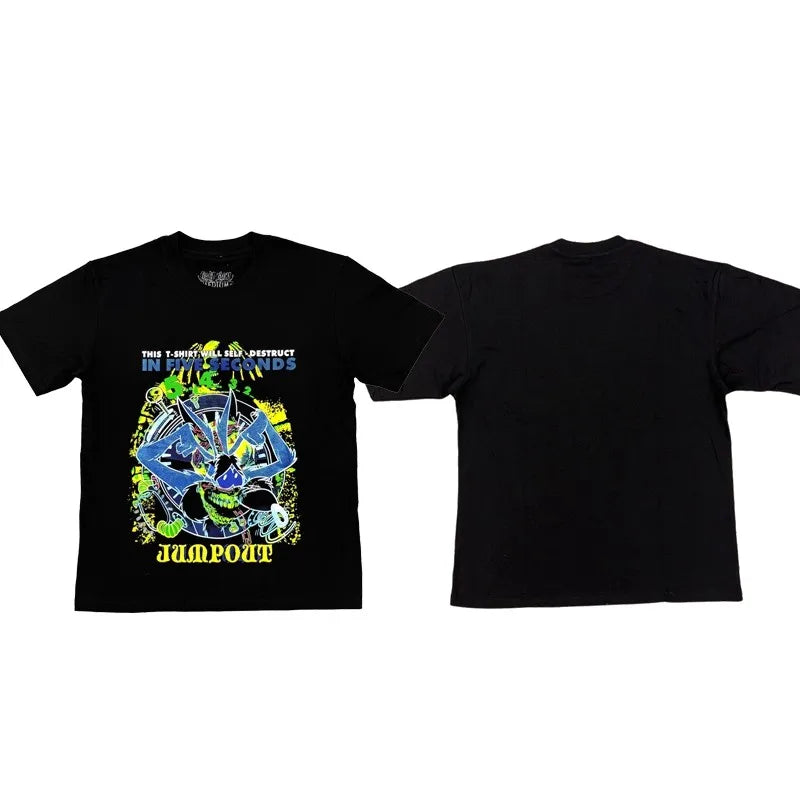 Black Jumpout Countdown Seconds Graphic Tee