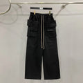 Beige Tactical Paratrooper Cargo Pants