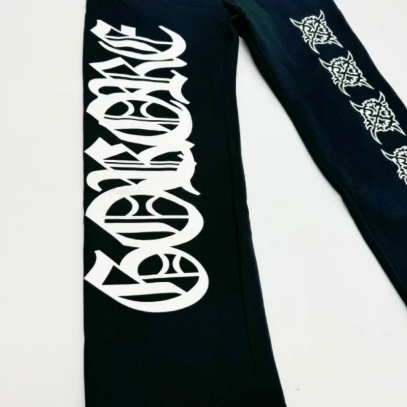 Black Statement Cargo Pants