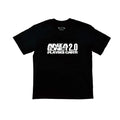 Black Statement Abstract Collage Graphic Tee