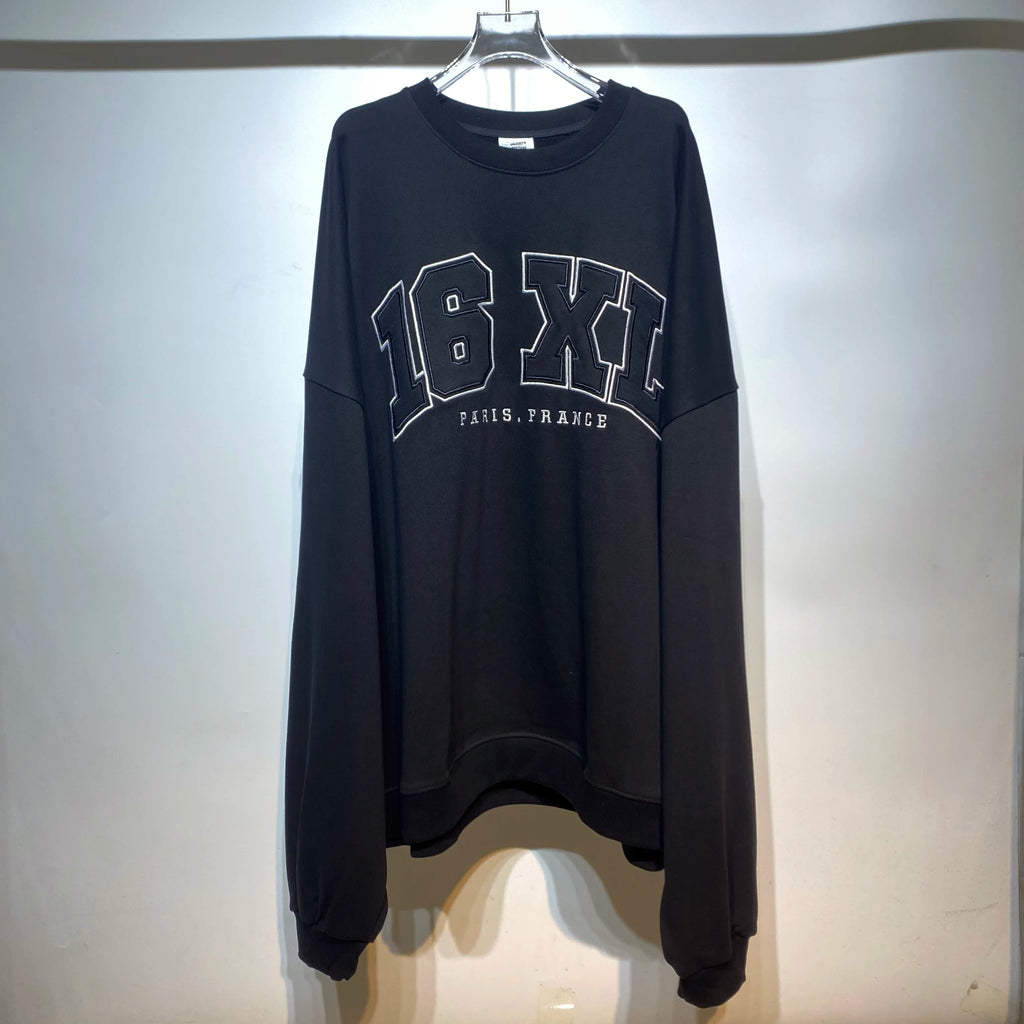 Navy Paris France Big Graphic Hoodie