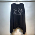 Navy Paris France Big Graphic Hoodie