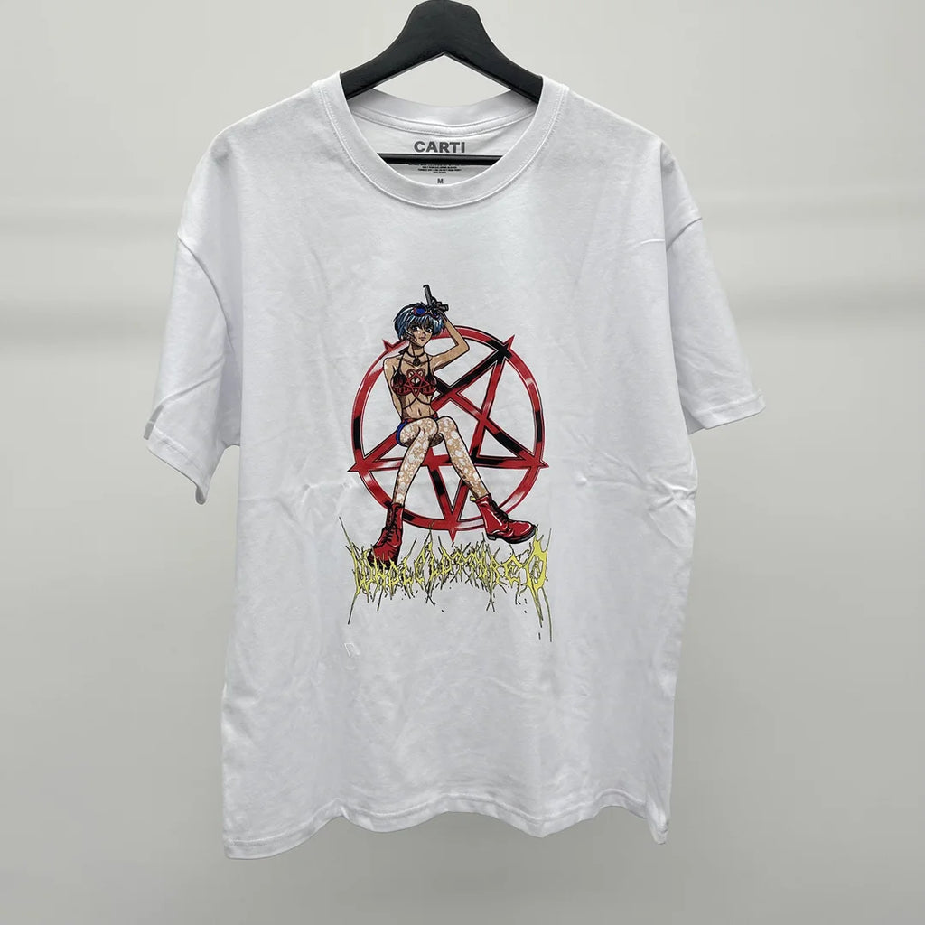 White Rolling Graphic Tee