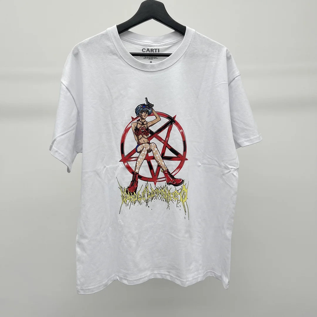 White Rolling Graphic Tee