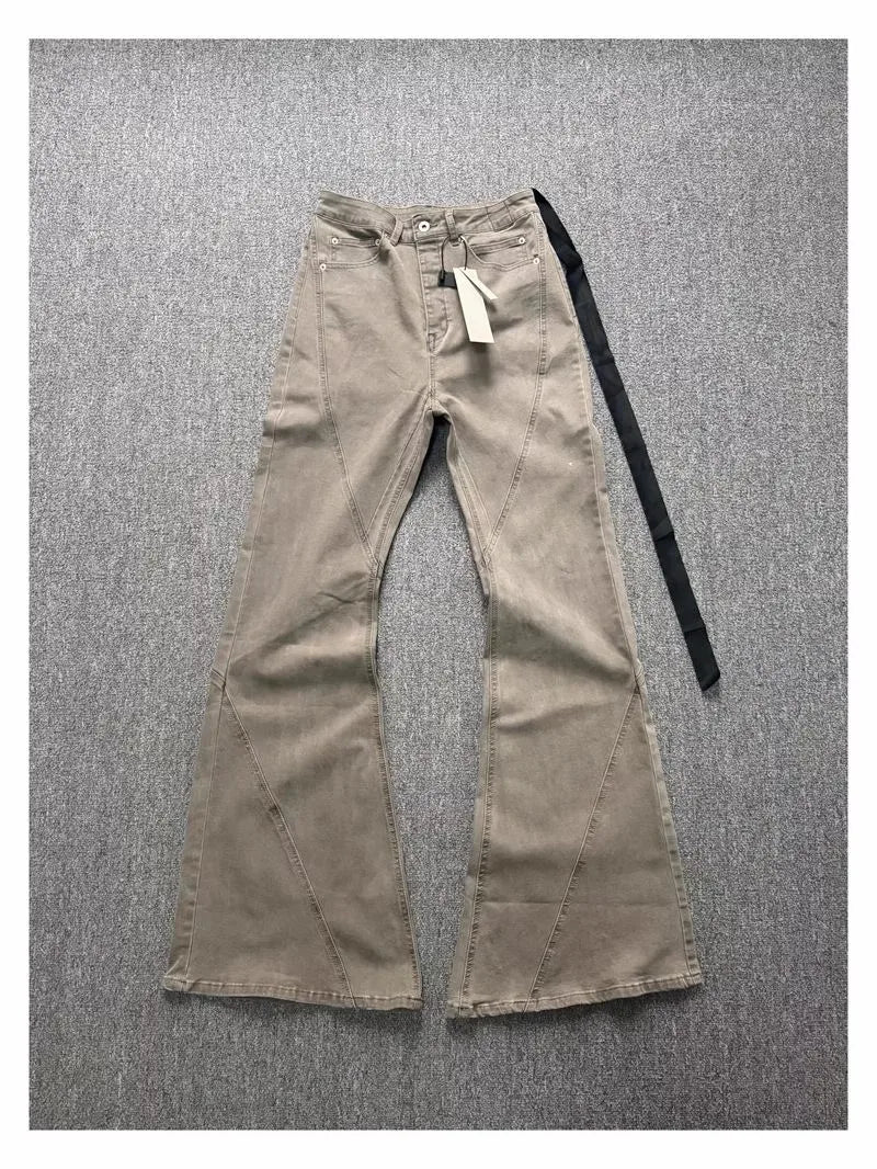 Charcoal Sand Straight-Leg Jeans