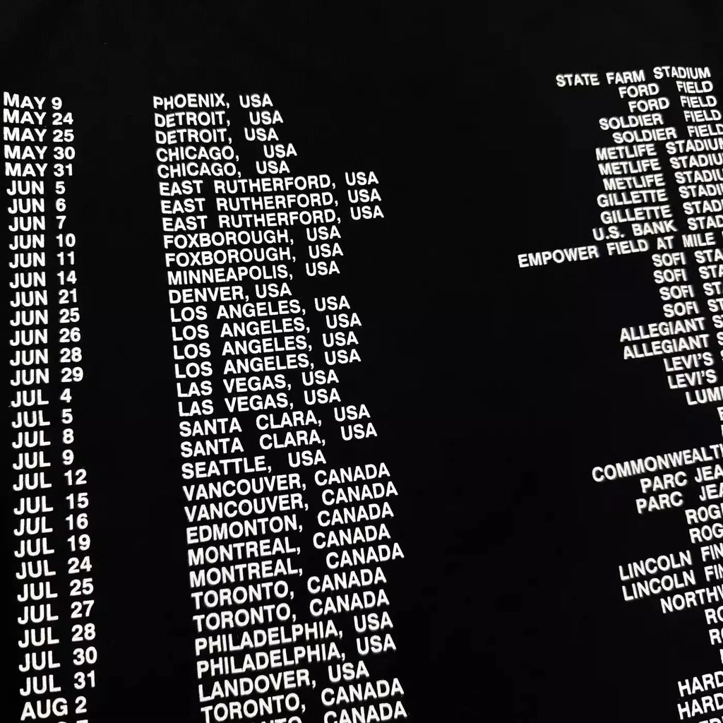 Black Music Bold Print Graphic Tee