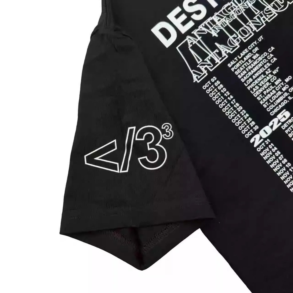 Black Lonely Passion Graphic Tee