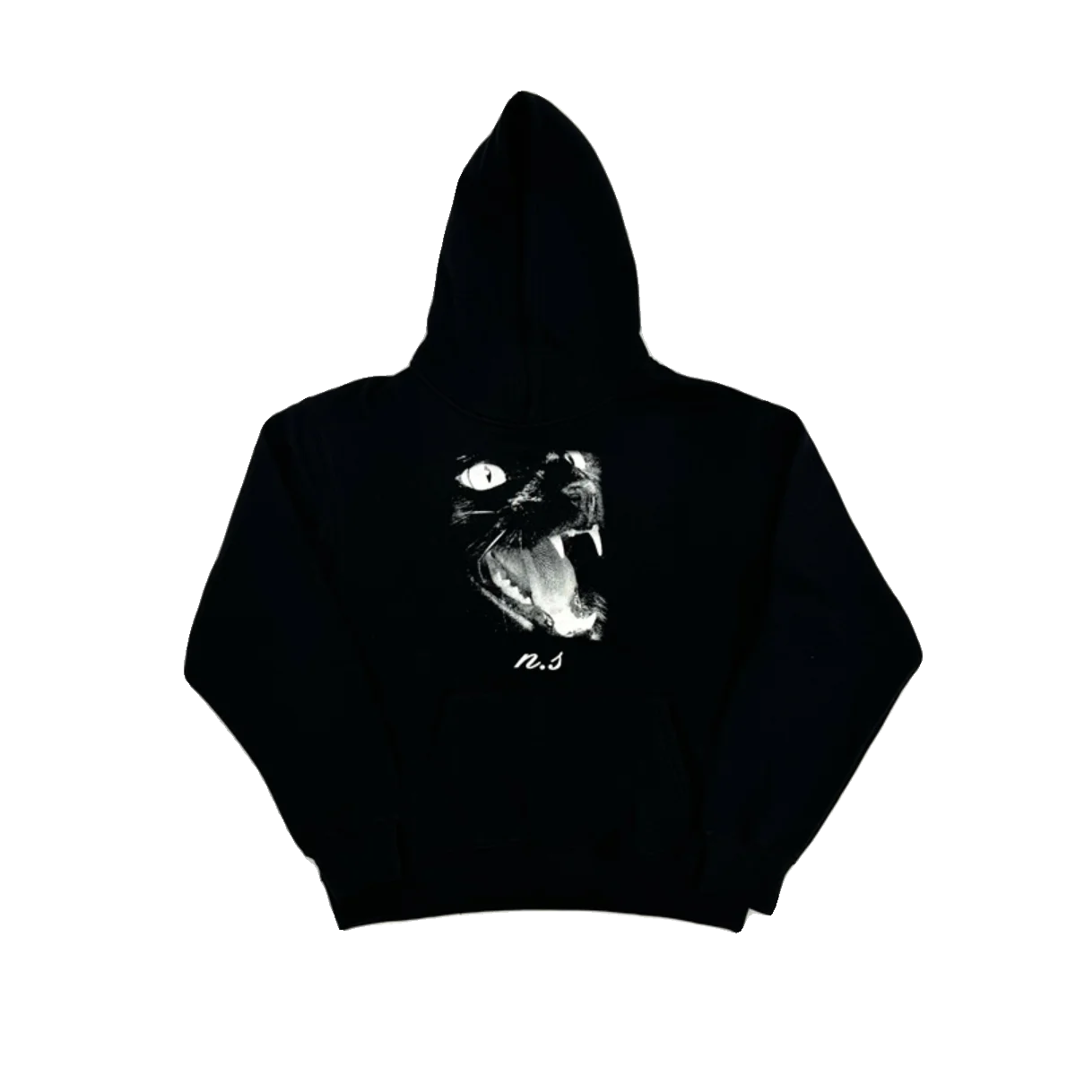 Black Distressed Graphic Hoodie