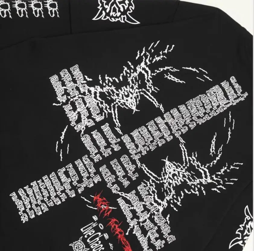 Black Hate Bold Print Graphic Tee