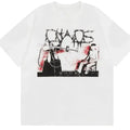 Black Skull Bold Motif Graphic Tee