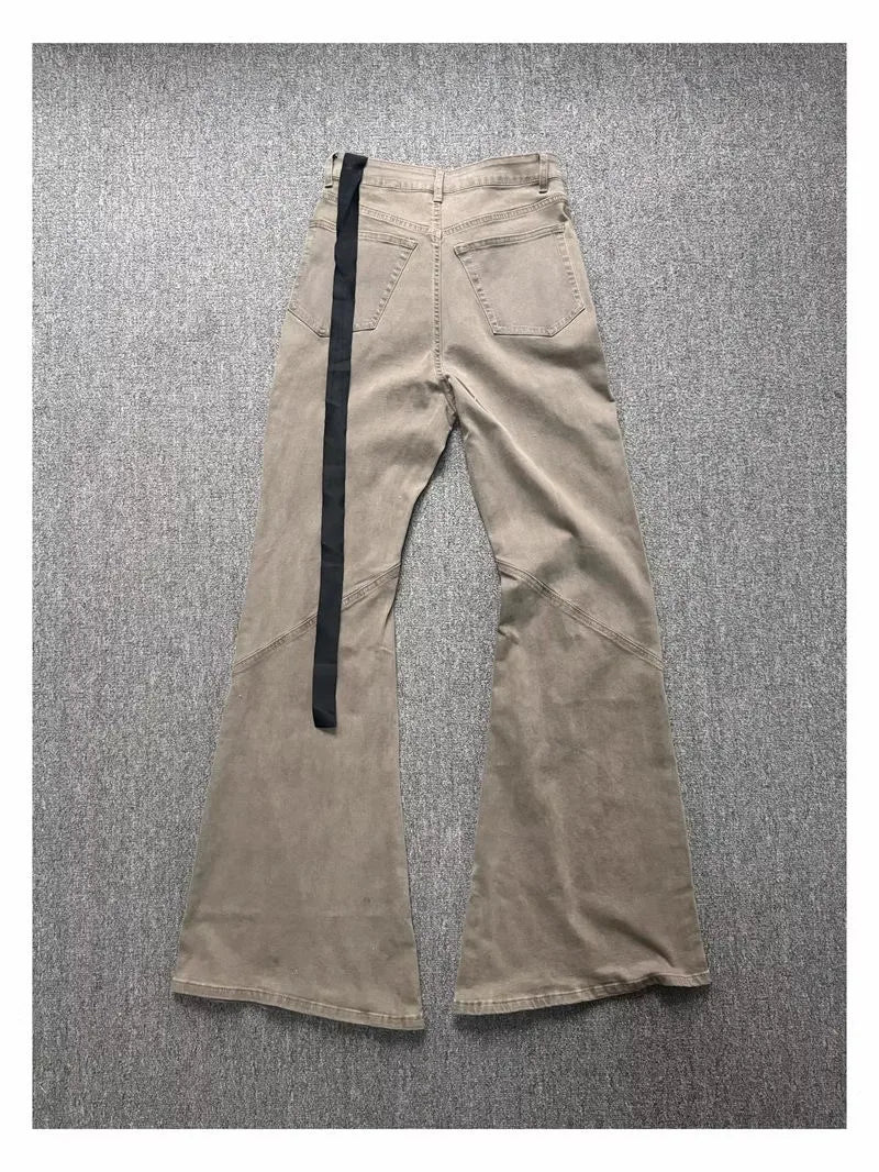 Charcoal Sand Straight-Leg Jeans