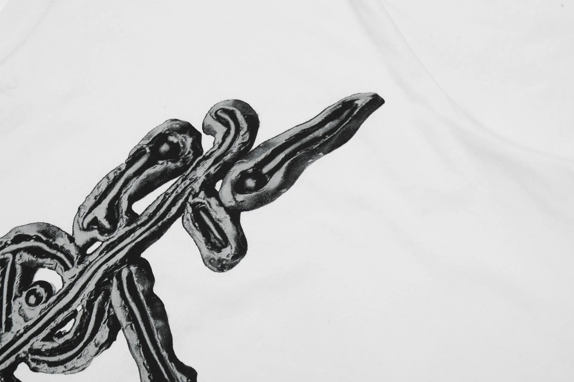 Beige Skull Graphic Tee