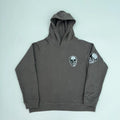 Black Skull Head Face Graphic Hoodie