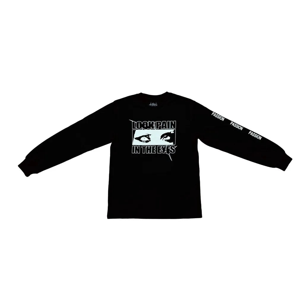 Black Look Pain Eyes Graphic Tee