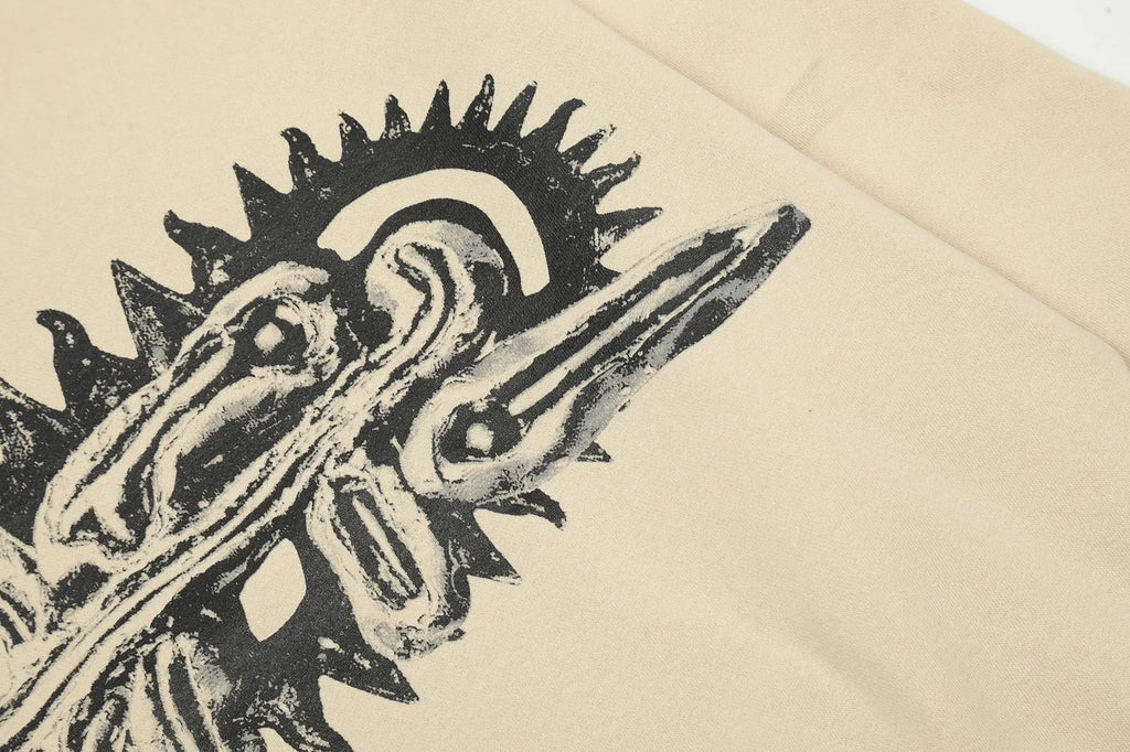 White Skull Death Wish Graphic Tee