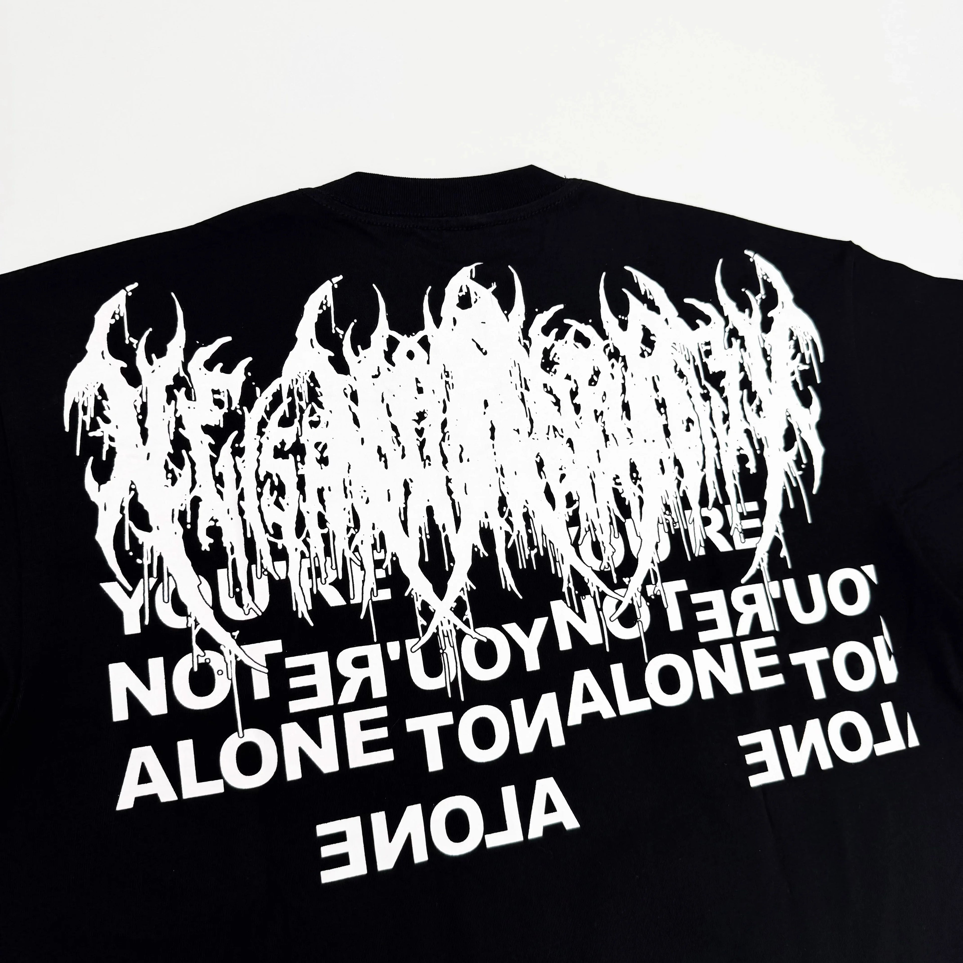Black Statement Abstract Graphic Graphic Tee