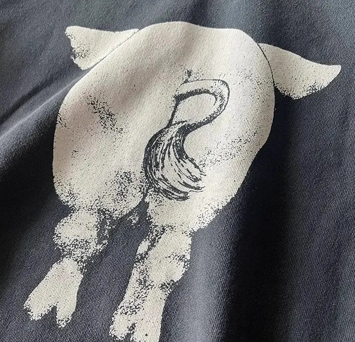 Charcoal Pig Hunter Complex Graphic Hoodie