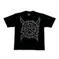 Black Leg Bold Print Graphic Tee