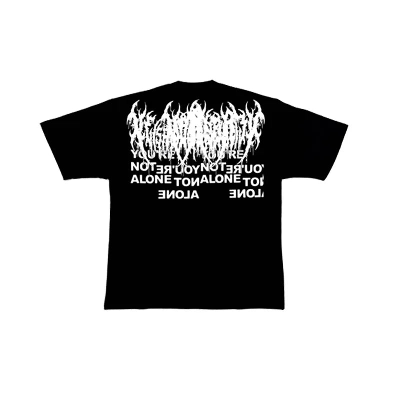 Black Statement Abstract Graphic Graphic Tee