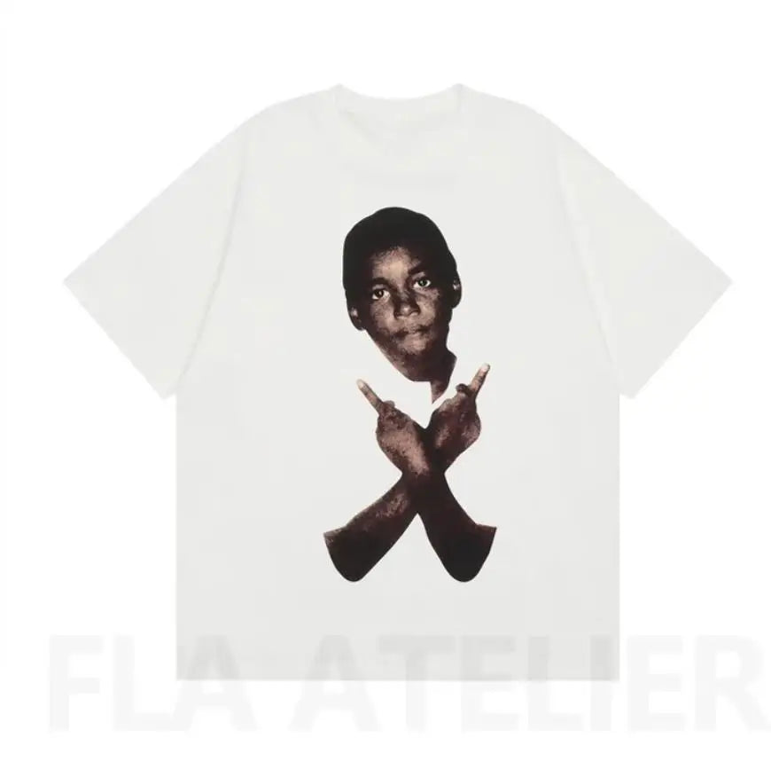 Black Statement Retro Symbol Graphic Tee