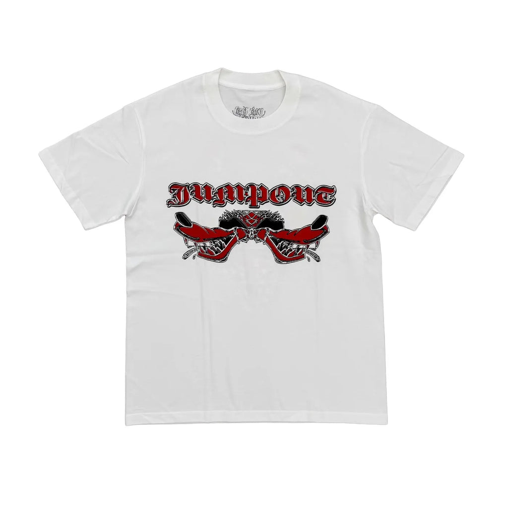 Beige Jumpout Dogs Tooth Graphic Tee