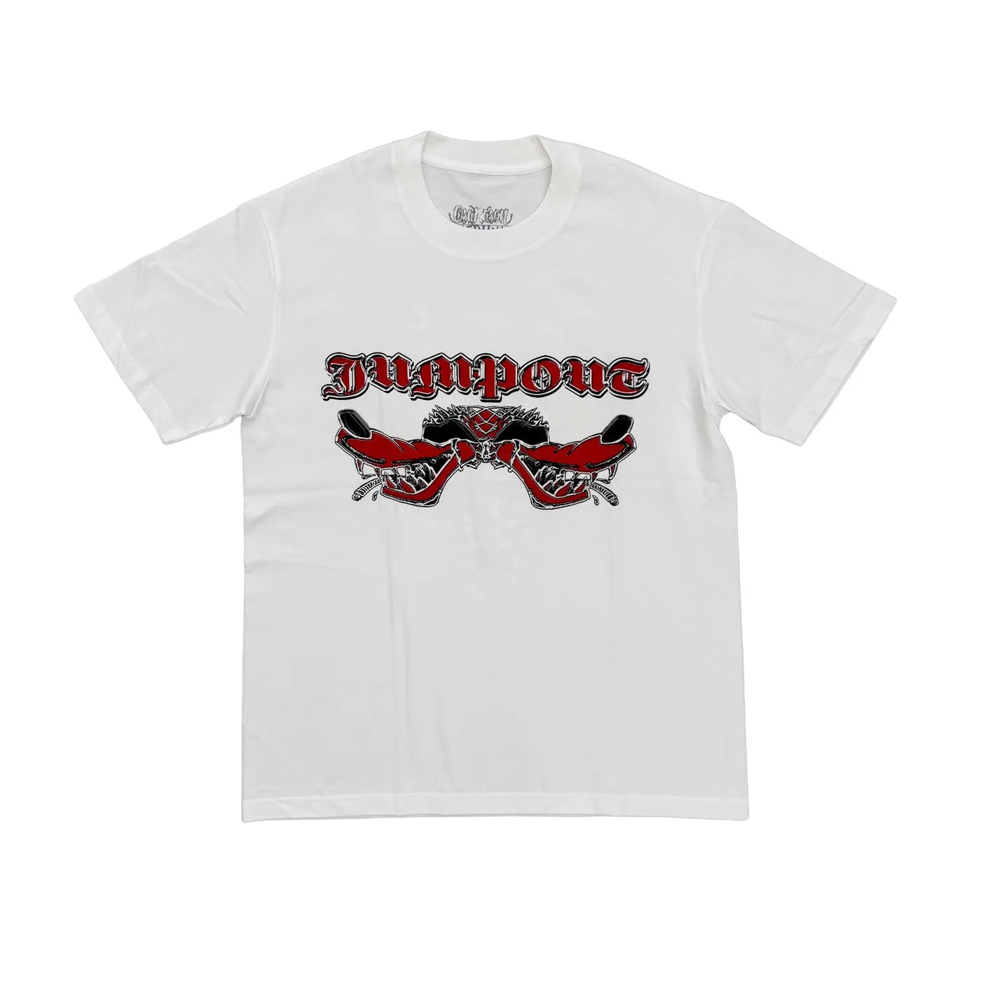Beige Jumpout Dogs Tooth Graphic Tee