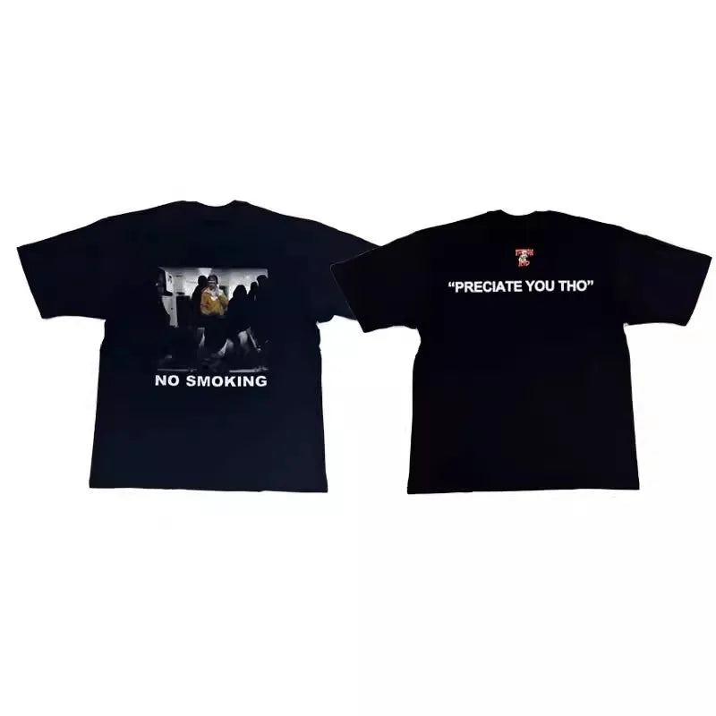 Black Smoking Preciate Graphic Tee