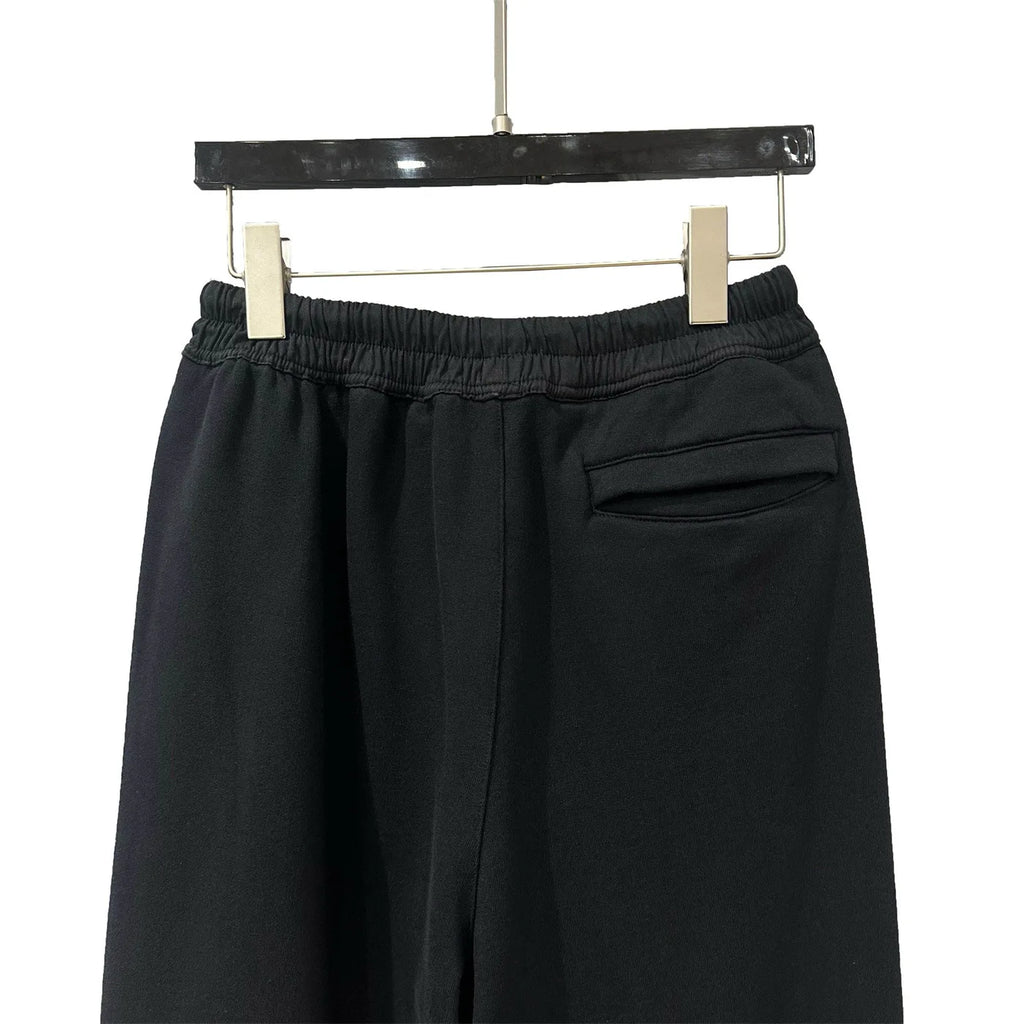 Black Tactical Bold Motif Cargo Pants