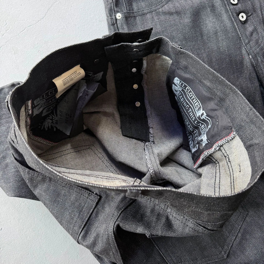 Black Baggy Wide-Leg Jeans