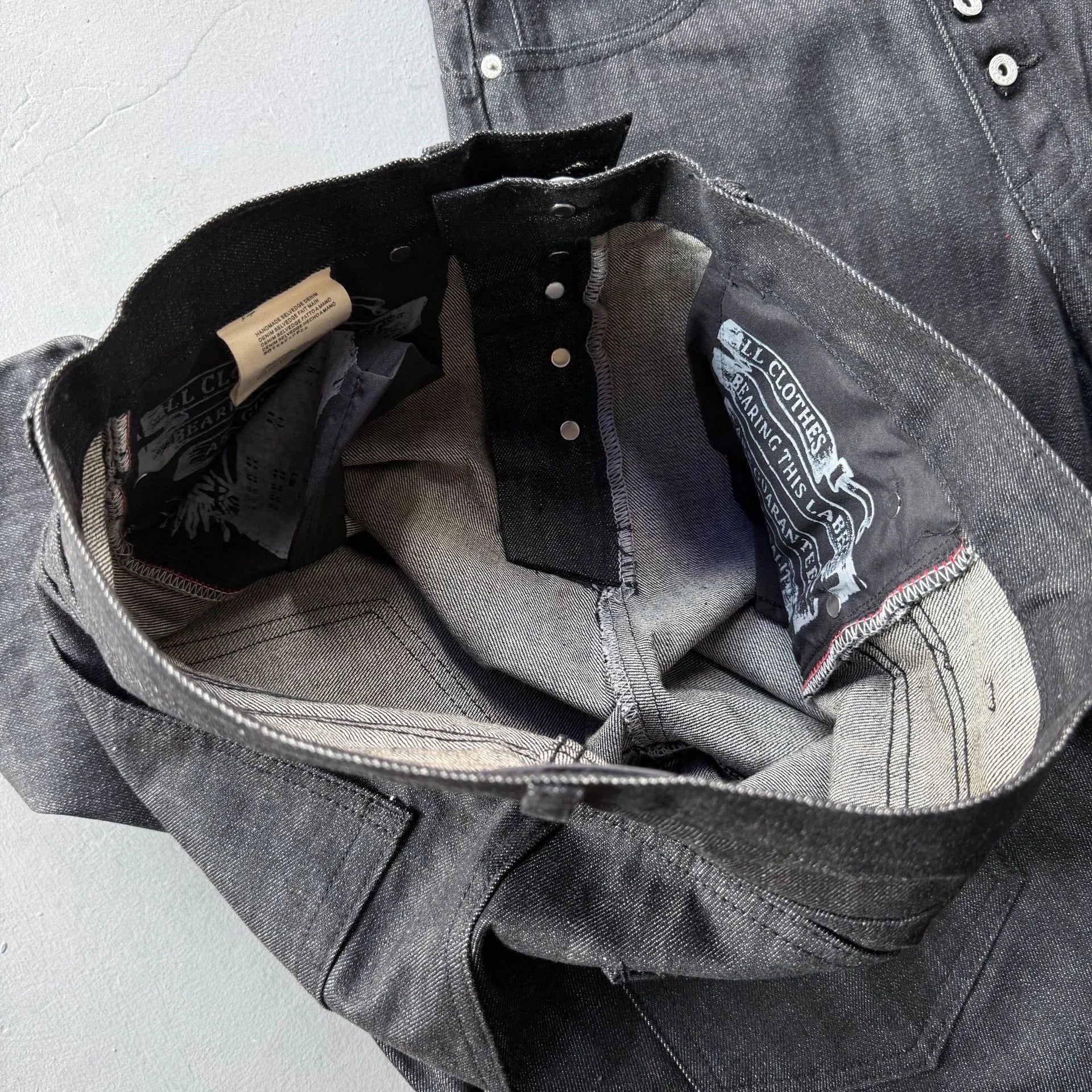 Black Baggy Wide-Leg Jeans