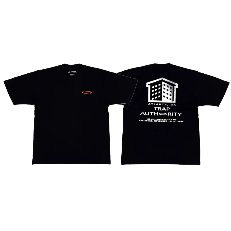 Black Complex Graphic Tee
