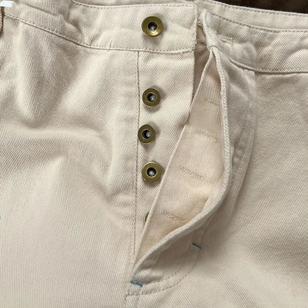 Charcoal Twisted Waist Ink Cargo Pants