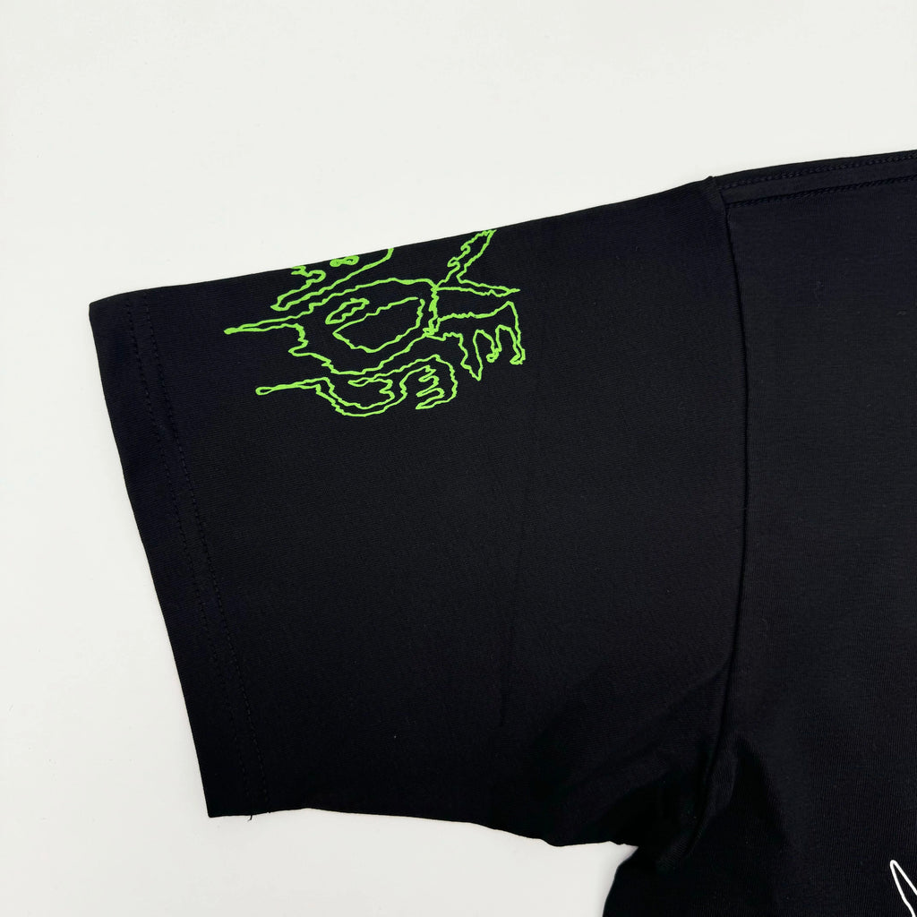 Black Leg Bold Artwork Graphic Tee