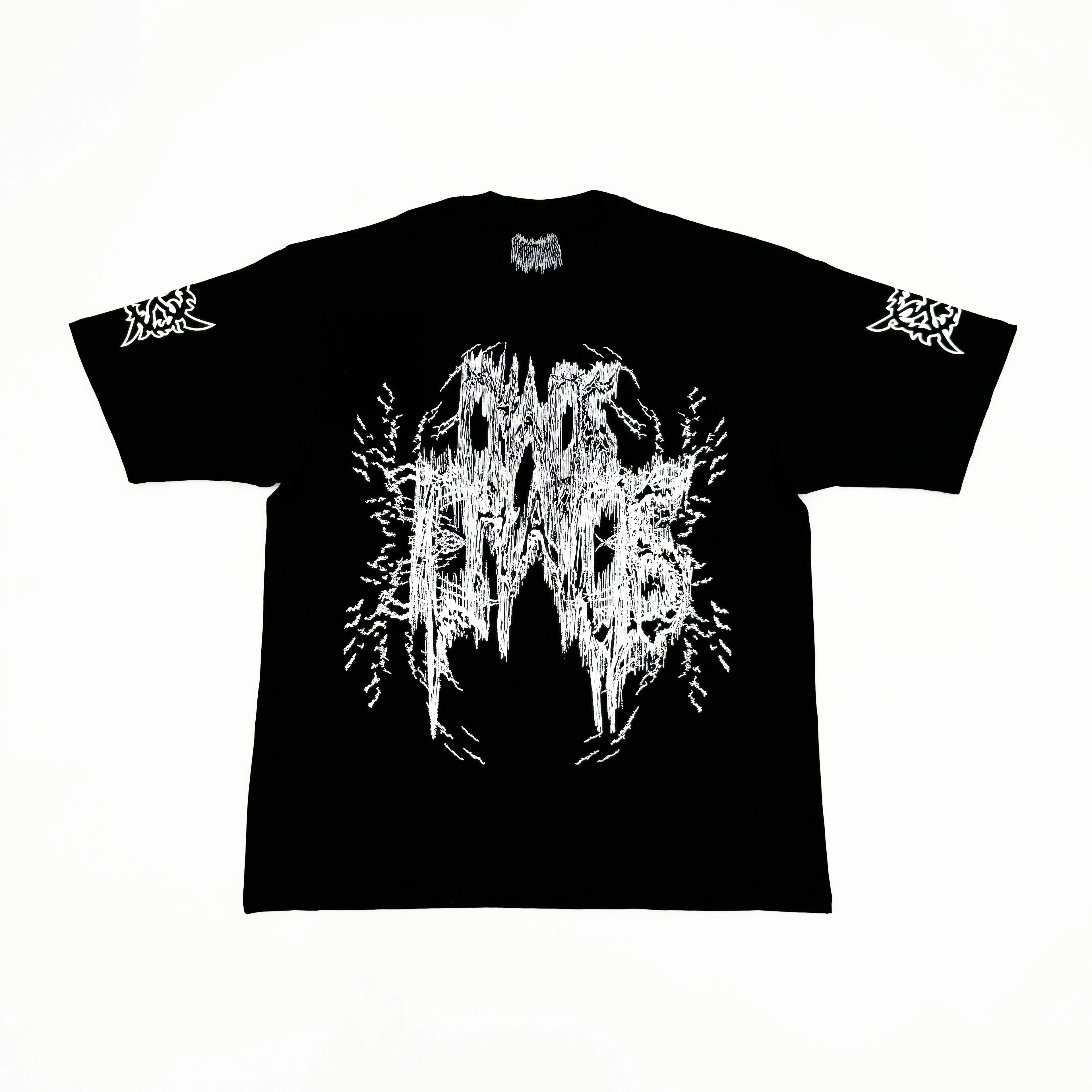 Black Skull Bold Artwork Graphic Tee