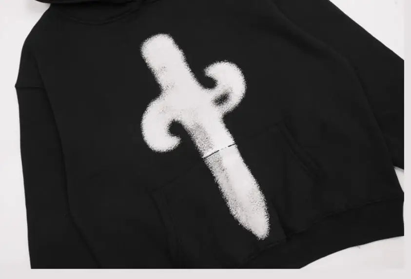Black Savage October Cactus Graphic Hoodie