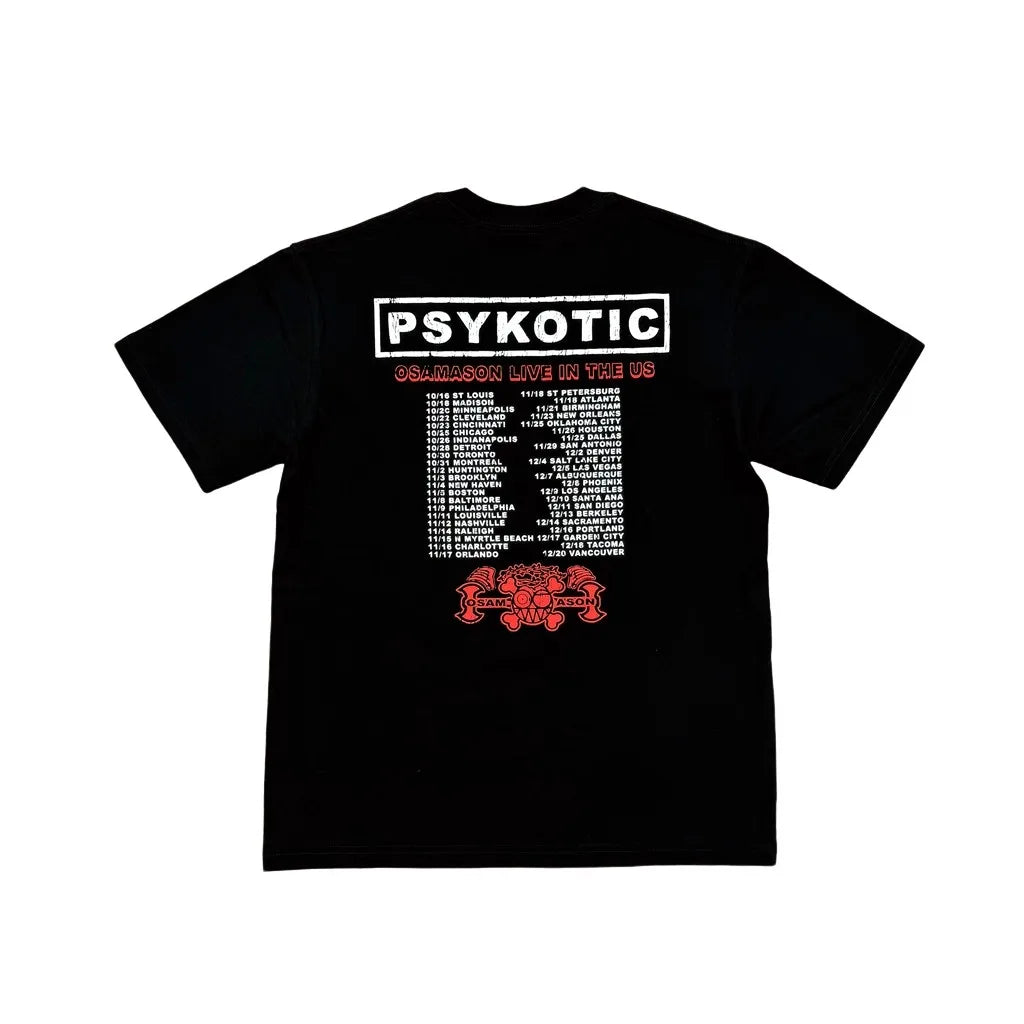 Black Bone Skull Graphic Tee