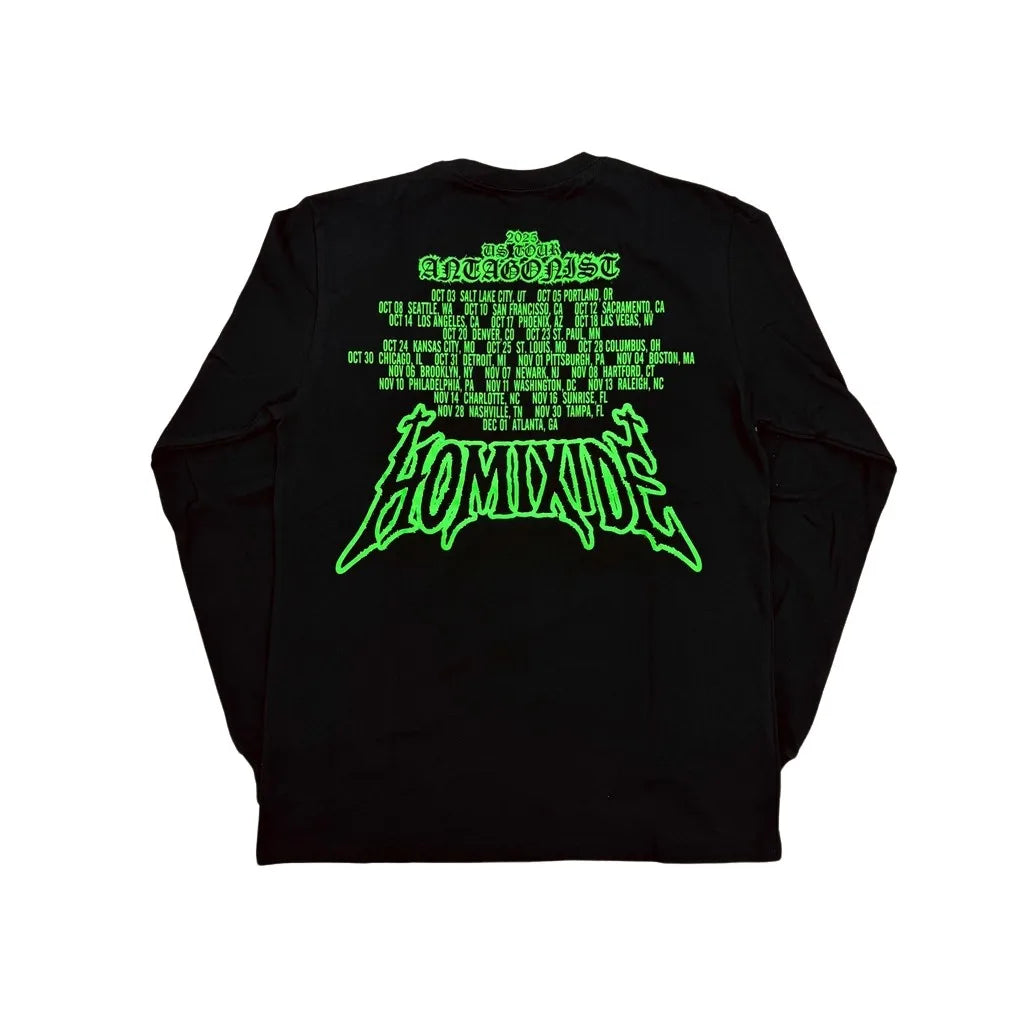 Black Homixde Bold Print Graphic Tee
