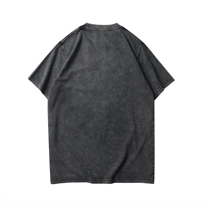 Charcoal Virgin Mary Cross Graphic Tee