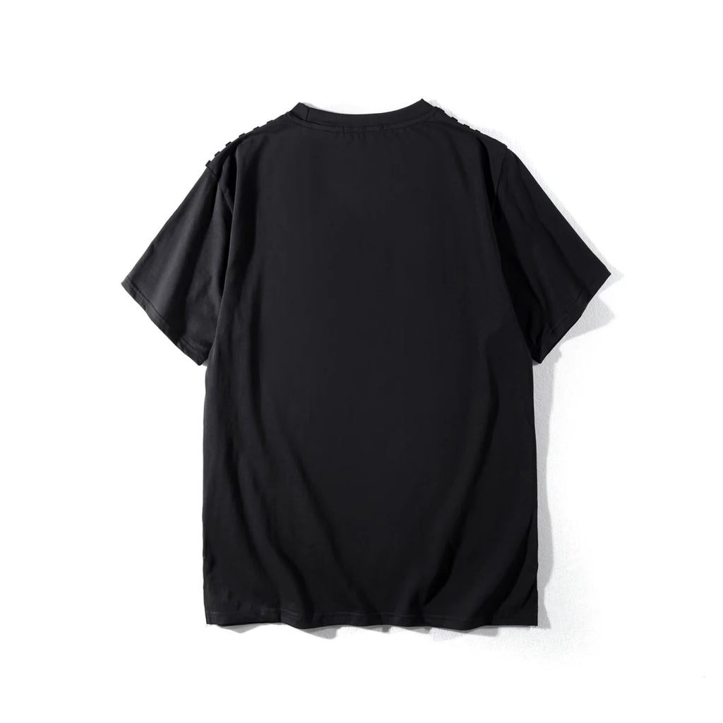 Black Metal Rivet Punky Graphic Tee